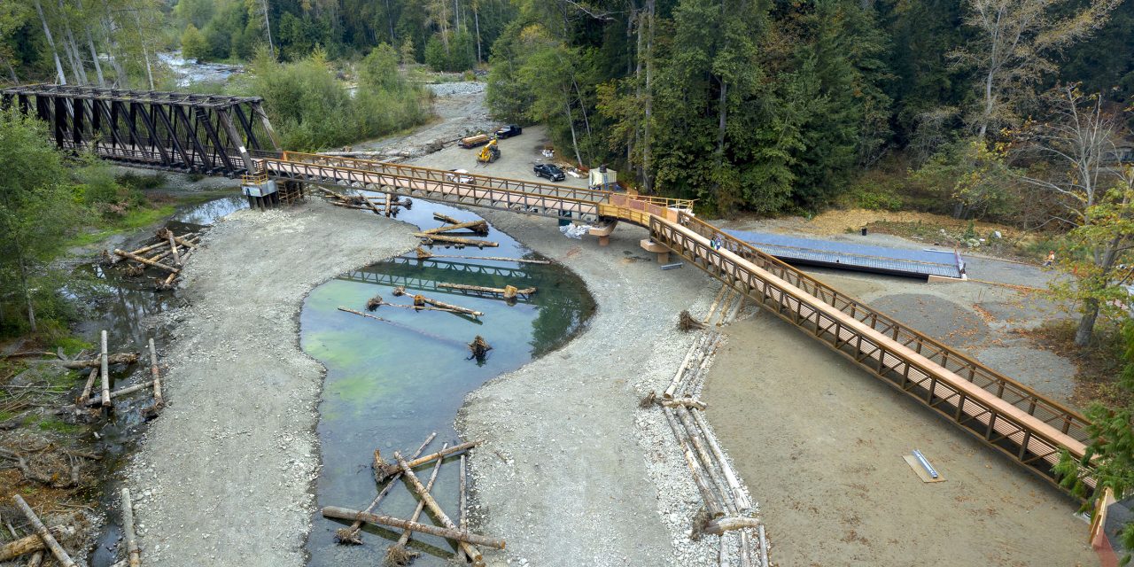 New bridges open floodplain for salmon in Dungeness River