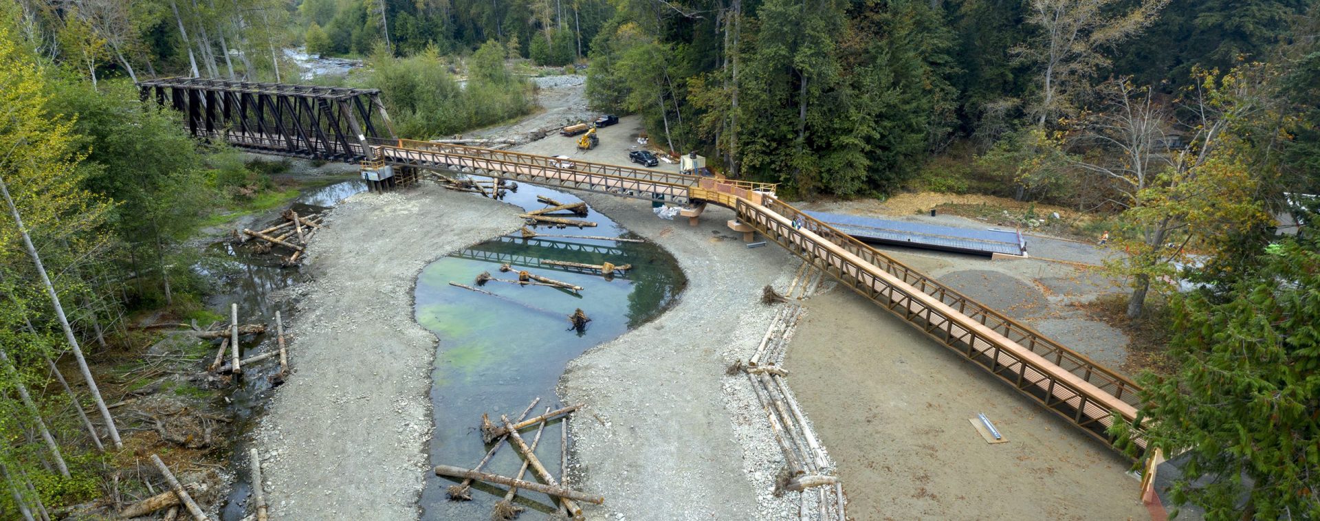 New bridges open floodplain for salmon in Dungeness River