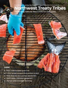 2024 Summer magazine cover salmon being grilled